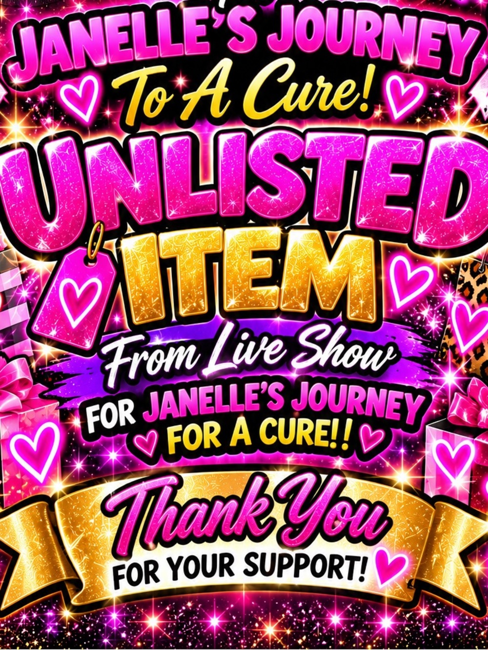 🩷🖤Unlisted Item⭐️Live w/Glamnluxe82🖤🩷